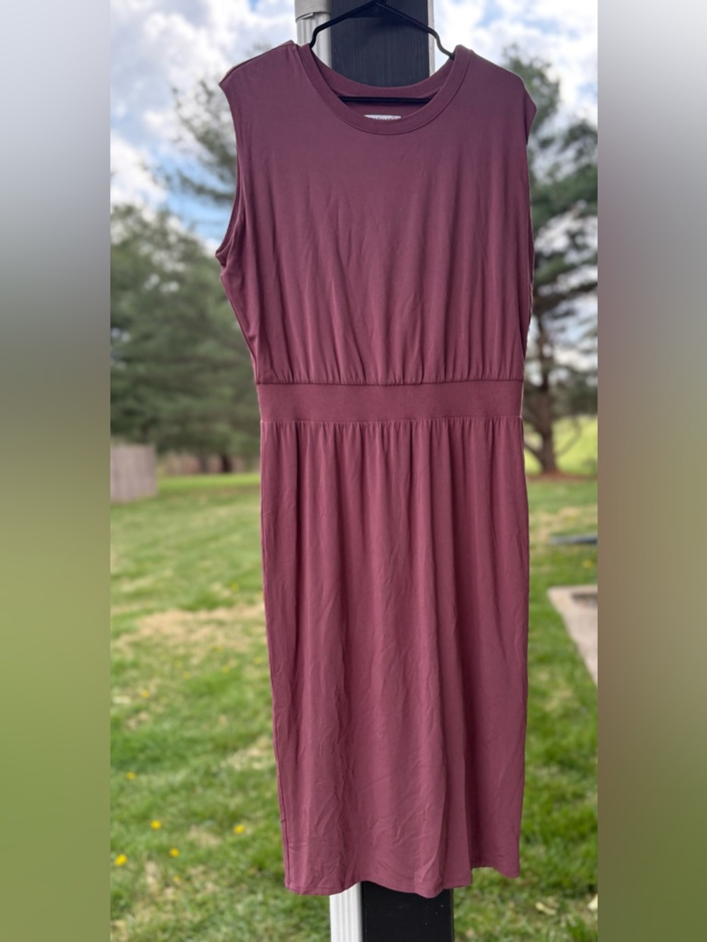 Athleta Santorini Cinch Midi Dress – Tawny Rose (Size L)